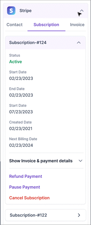 Stripe Integration