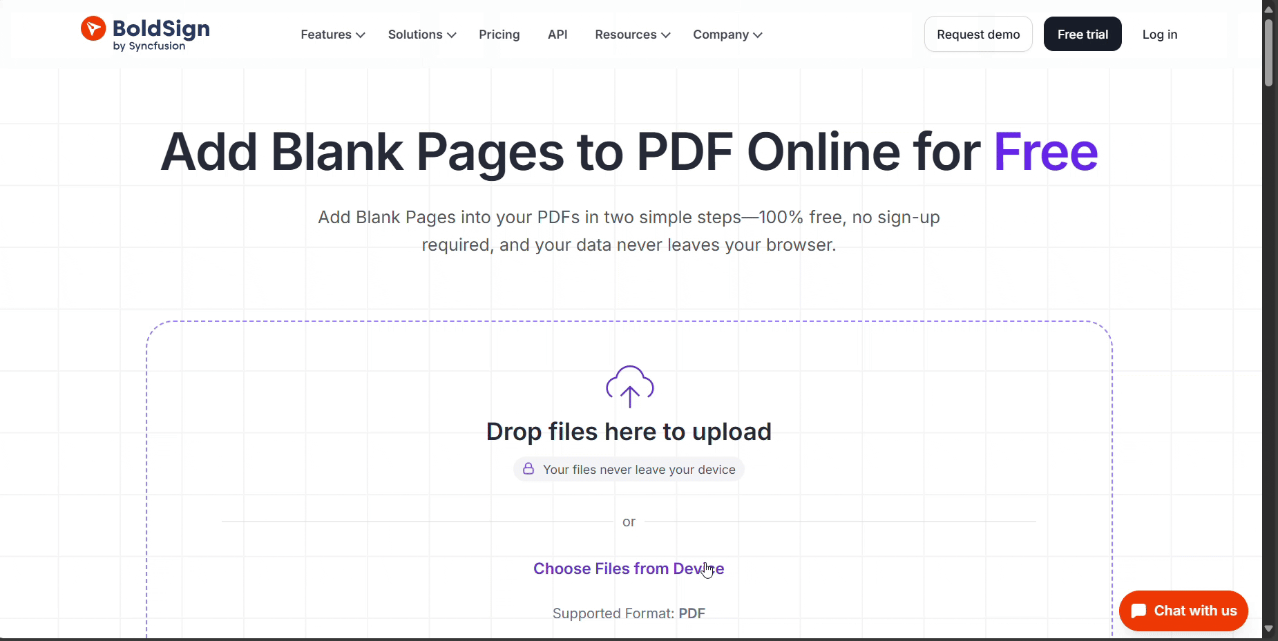 Add Blank Page to PDF