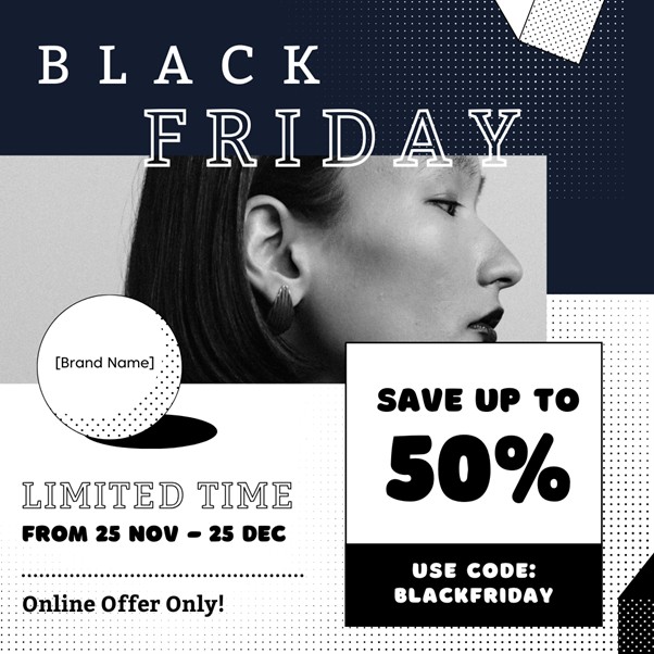 Coupon code Black Friday email template