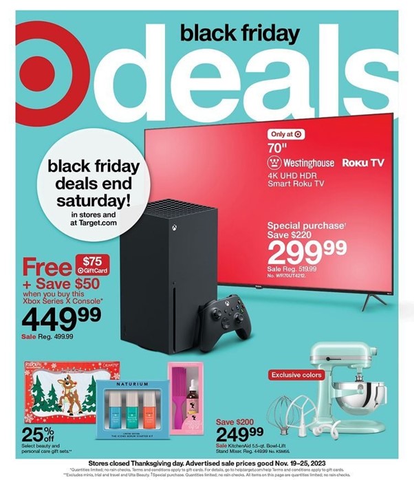 Target's Black Friday Email Example