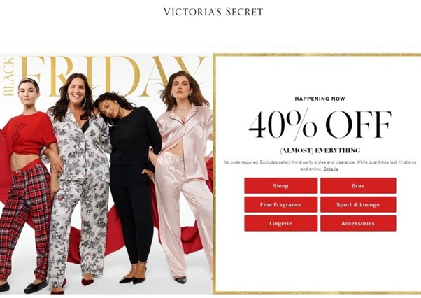 Victoria's Secret Black Friday Fun and Modern Templates