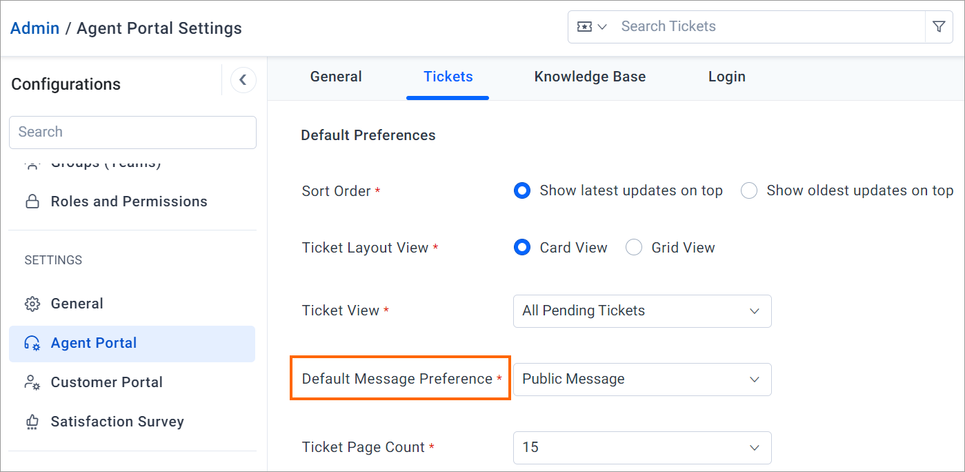 configuring-the-default-message
