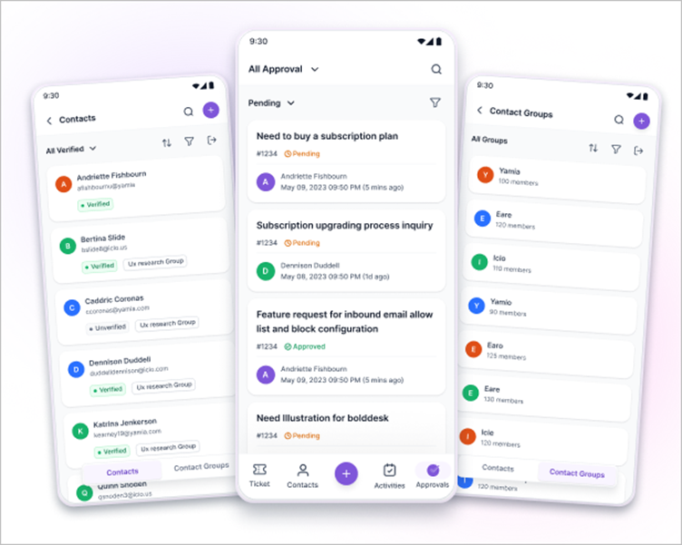 BoldDesk® in 2024: Redesigned contacts and approval module