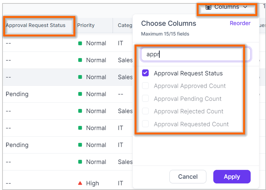 BoldDesk® in 2024: Filter for tickets pending approval