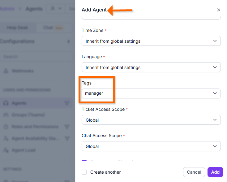 Organize and filter agents easily with the new tagging feature