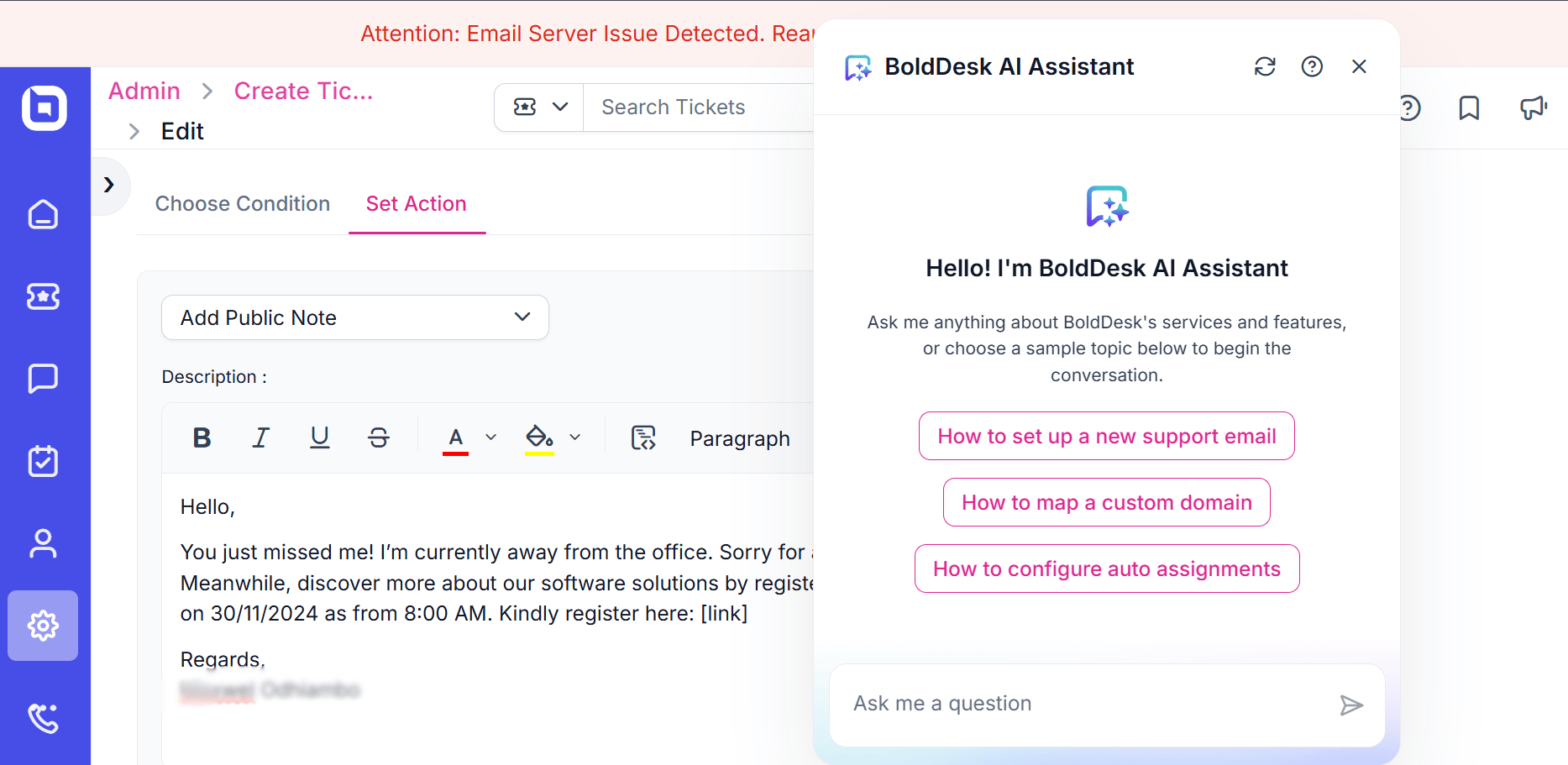 AI copilot: Out-of-office