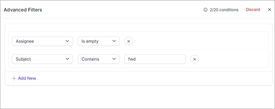 Additional filters
