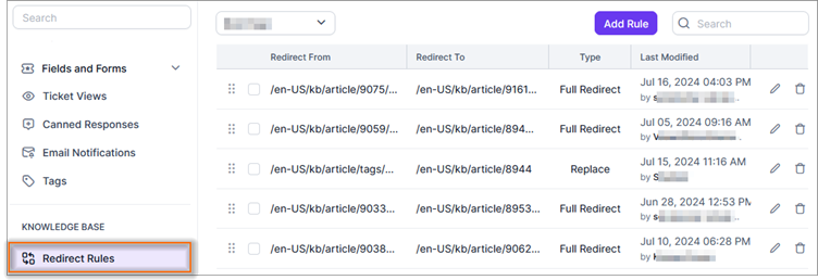 BoldDesk® in 2024: Article redirects rule