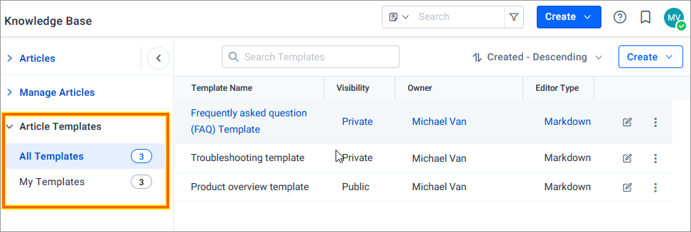 Article template