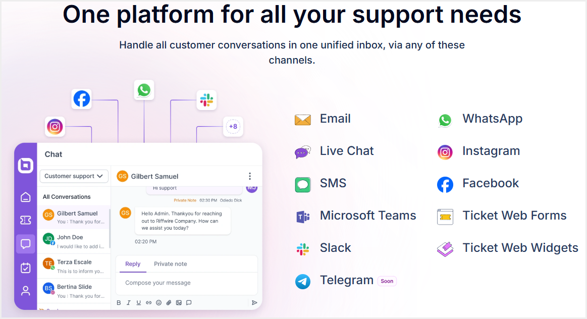 Social media customer service